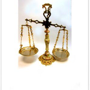 Rare & Unique Antique Or Vintage Genuine Onix Giuliani Creation Italian Scale